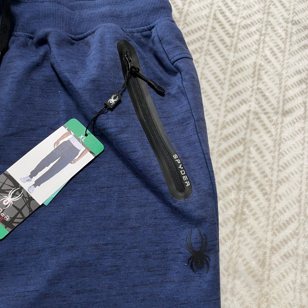 Spyder XL Blue Jogger Pants with Black Accents - Picture 3 of 7